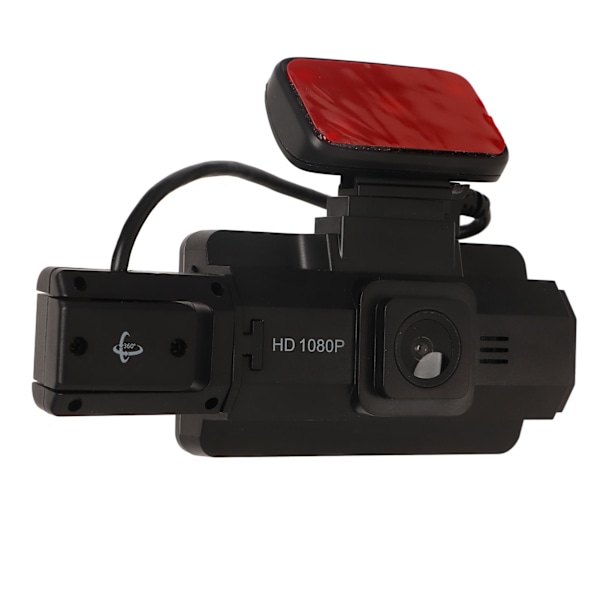 Körinspelare 3in IPS-skärm HD 360 graders rotation fram bakre dubbla objektiv G-sensor nattvision Dash Cam för bil