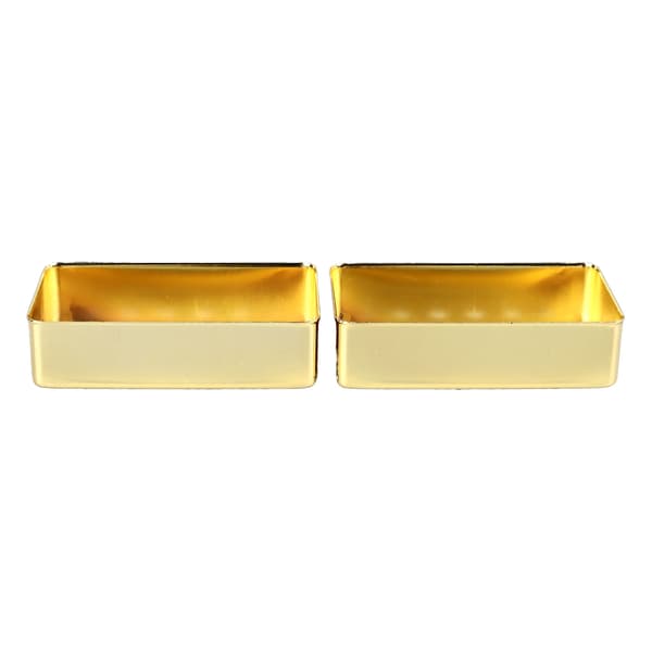 2 st Elgitarr Humbucker Pickup Skal Mässing Professionell Gitarr Pickup Kåpa för LP Guld 52mm 52mm