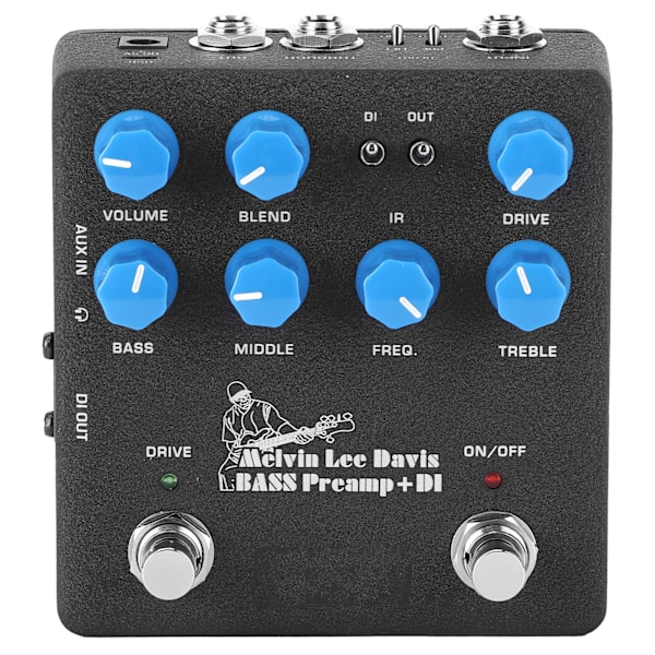 NUX NBP5 Elektrisk basförförstärkare DI-box effektpedal metall musikaliska instrumenttillbehör