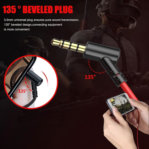 Peliheadset, jossa mikrofoni, langalliset pelikuulokkeet, PC-yhteensopivat PS4:n, Xbox Onen, PS5:n, Playstation-pelin, matkapuhelimen kanssa, irrotettava mikrofoni