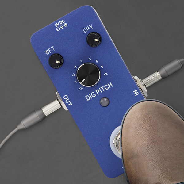 Digital Elektrisk Gitarr Effekt Pedal True Bypass Effektpedaler Enastående Tonhöjdsomfång