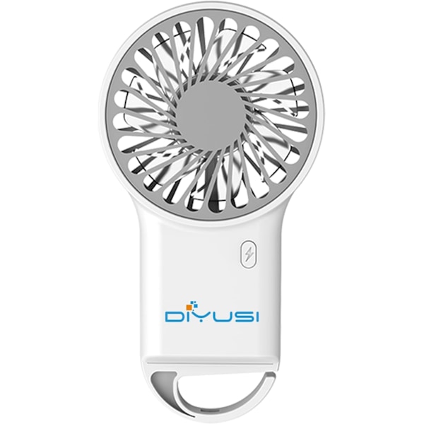 Portabel USB Uppladdningsbar 2000mAh Vikbar Mini Handhållen Fläkt - Perfekt för Tjejers Resor och Utomhusäventyr! (Vit) white