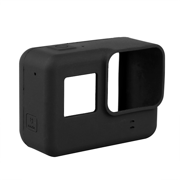 Mjukt silikonskydd för kamera med objektivlock för Gopro Hero 5 (svart)