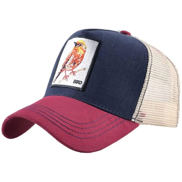 Unisex Dyre Mesh Trucker Hat Snapback Broderet Patch Baseball Caps, N-RD1