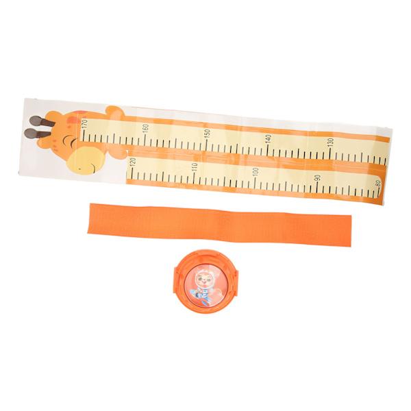 Touch Højdesprings Tæller Børn Lysende Højde Træner Vertikal Spring Tester Med Stemme Tæller Højde Diagram Orange