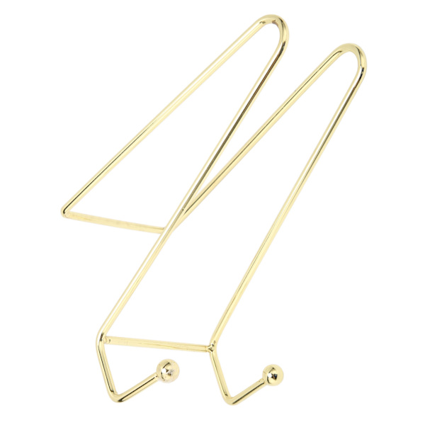 Nagelkonst Display Board Stativ Stabil Elegant Metall Multifunktion Bildram Hållare Stativ Guld