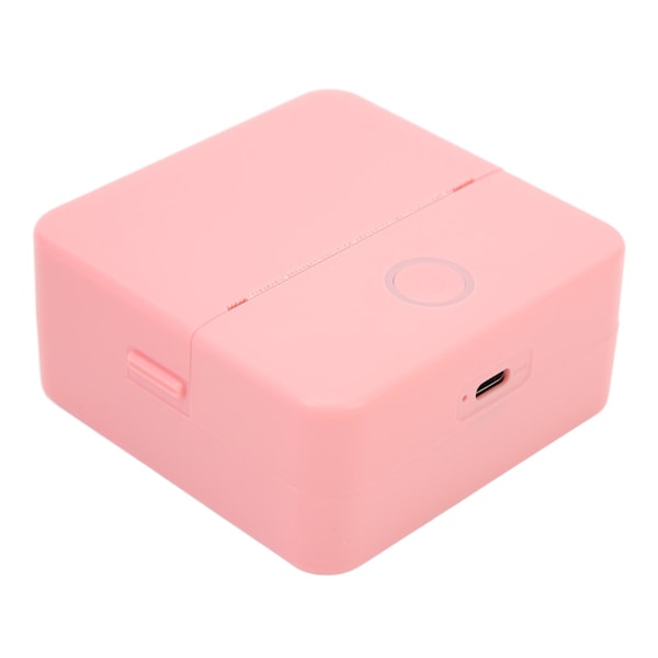 Mini bärbar termisk skrivare bläckfri ficksskrivare med APP för bilder Retro stil foton kvitton anteckningar listor etikett memo QR-koder X33 Rosa