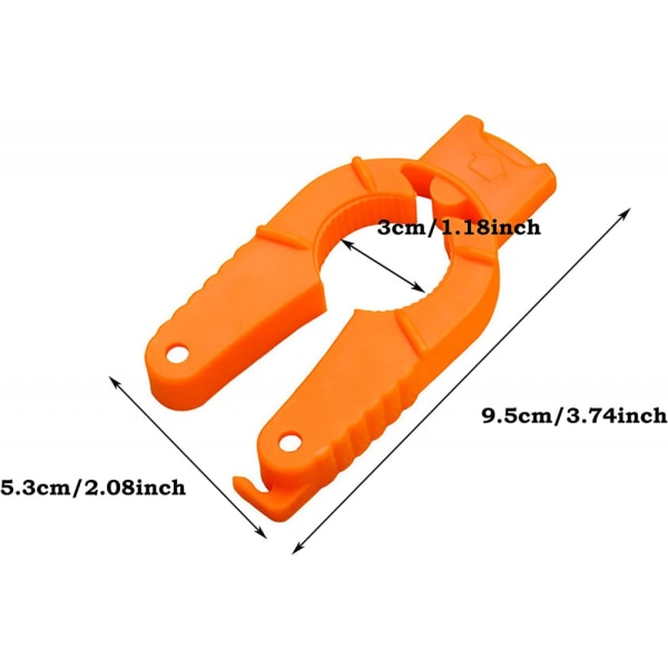 3-delad köksflasköppnare, multifunktionell flasköppnare kreativ personlighetsflasköppnare, läsk/öl/dryckesflasköppnare - orange