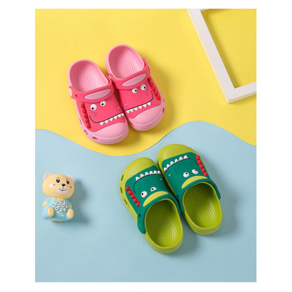Barn Clogs Pojkar Flickor Sommartofflor Småbarn Strand Dinosaurie Sandaler UK 5.5-14.5 Barn