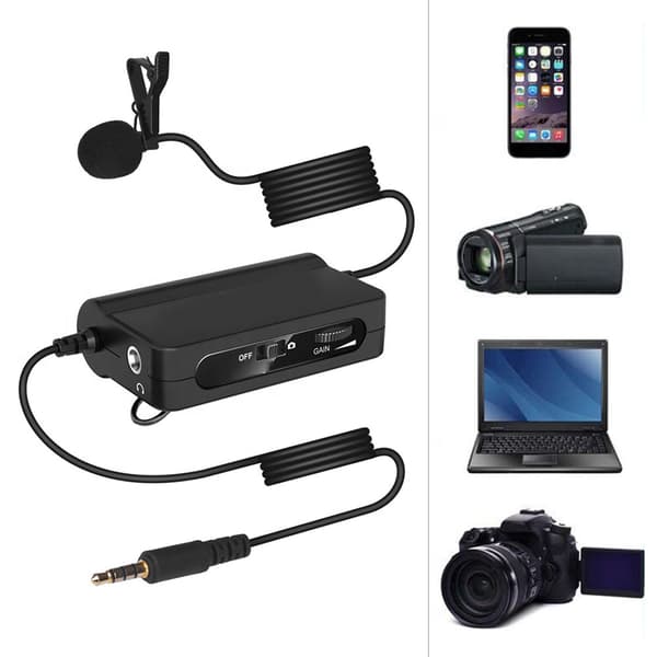 COMICA CVM-V05 Mini Kompakt Universal Lavalier Mikrofon til Smartphone Action Kamera