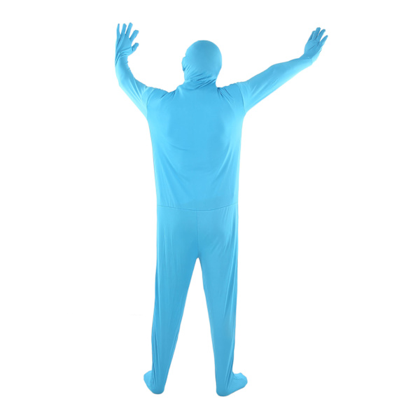 Fotografering Chromakey Bodysuit Blå Specialeffekter Helkropps Stretchtyg Dräkt för Videoinspelning Live Sändning 170cm
