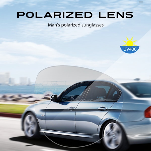 Polariserte solbriller for menn og kvinner - Designer solbriller med UV-beskyttelse