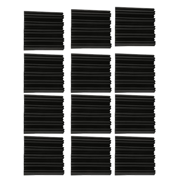 12 stk. Akustiske skumplader Lydabsorberende Lydisolerende Kiler til Studio Hjem 30x30x5cm