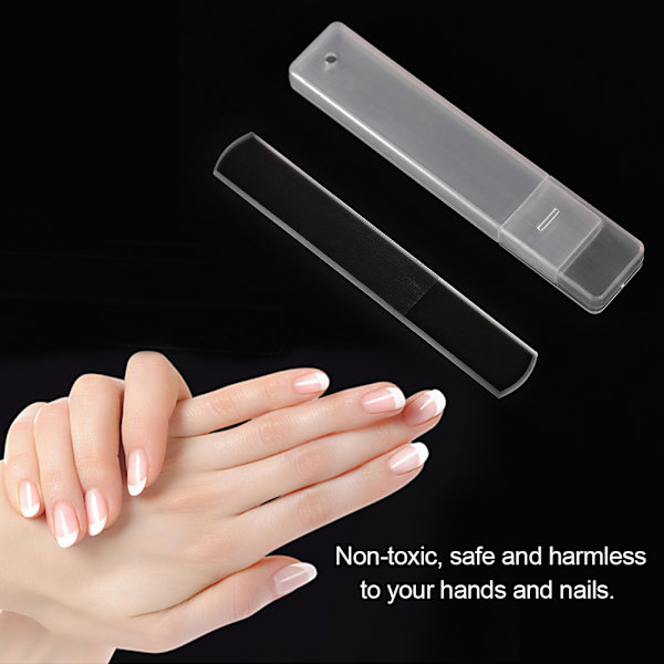 1 st nytt trendigt nagelkonst manikyrpoleringsverktyg glas nagelslipfil buffert