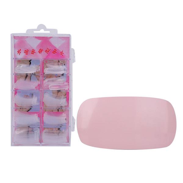 Nagelkonstverktyg Set Nagel torklampa Förlängningslim Byggare Manikyr Förlängning Transparent
