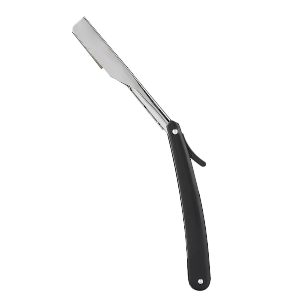 Barber Barberkniv Lige Kant Hårklipper Salon Foldbar Klinge Barberkniv med Klinge Sort