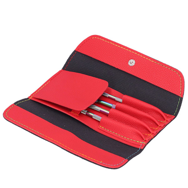 4-pack Dubbelsidig Nagelbands-Pusher i Rostfritt Stål, Nagelplaneringsverktygssats