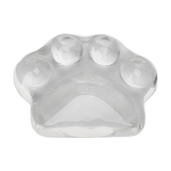 50 st Nail Art Färgvisningskort Transparent Glas Cartoon Cat Paw Forma Nagelfärg Färgkort
