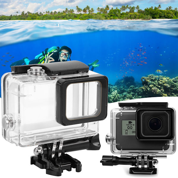 Vattentätt kameraskyddshölje för Gopro 5 6 7