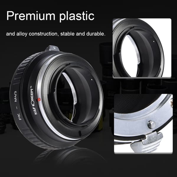 K&F Concept 1 stk. holdbar objektivadapterring til PK-objektiv til M4/3-montering DSLR-kameraer