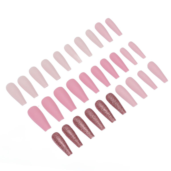 30 st falska nagelspetsar set full cover lång typ fashionabla tryck på falska naglar konstspetsar 0070 6A