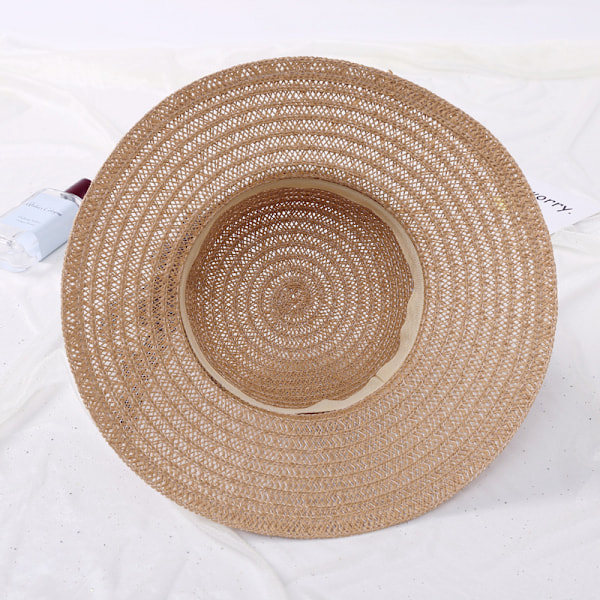 Vuxen mode solhatt fiskarehatt bassänghatt utomhus hinkhatt elegant floppy strandhatt stor brätte damhatt