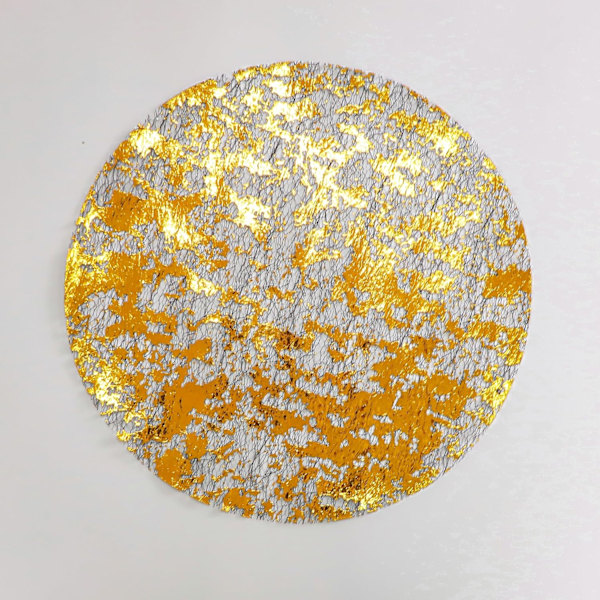 Mustat ja kultaiset pöytäliinat, 12 kpl, pyöreät, kertakäyttöiset, metallinhohtoiset, glitter-folio, ylelliset ruokapöydän koristeet, keskipisteet Black Gold Large