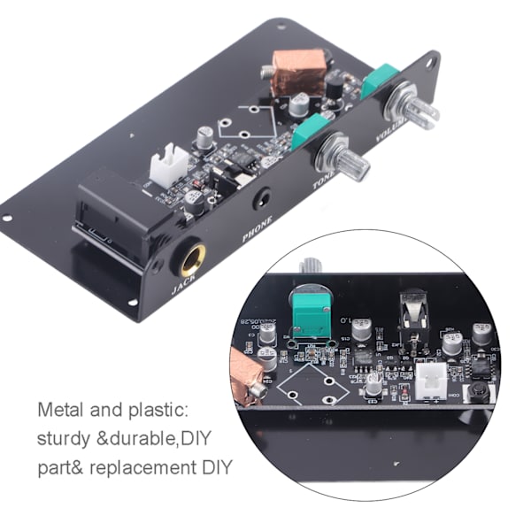SG‑20 Silent Guitar EQ Equalizer Pickup med Tone Volume Control Knob Luthier DIY Dele