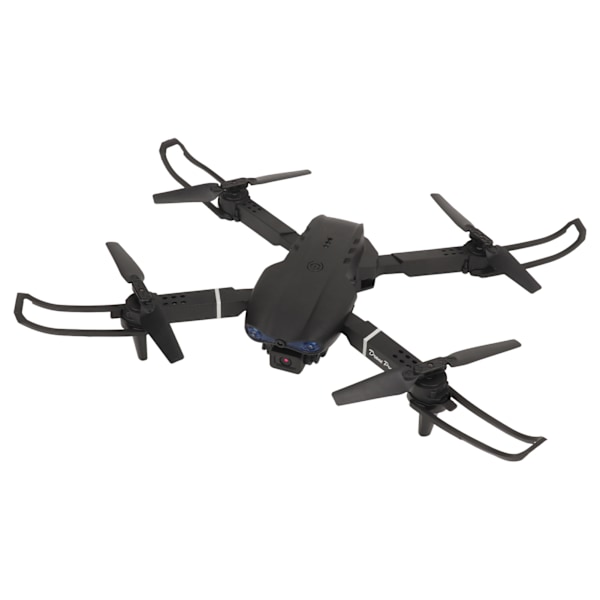 RC Drönare 4k Dubbel Kamera Quadcopter Wifi Fällbar Fjärrkontroll Quadcopter 3 Vägs Hindrande Undvikande Höjdhåll Leksaker Gåvor för Pojkar Flickor Svart
