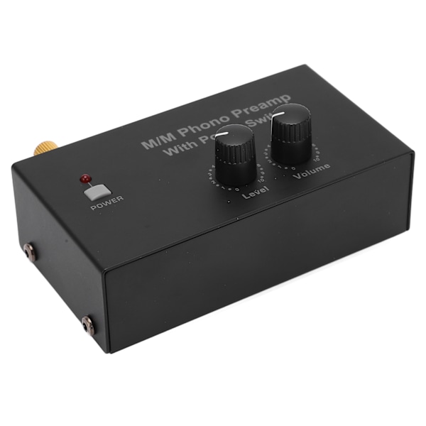 Phono Preamp RCA L R Indgang Udgang Niveau Pladespiller Lydstyrkekontrol 100‑240VAC PP500