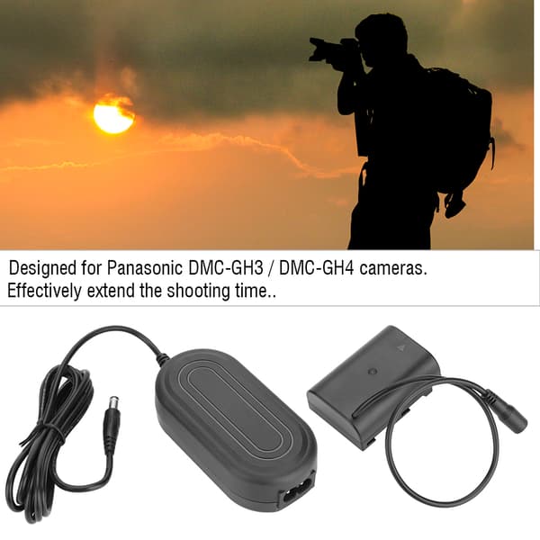 DMC-GH3 GH4 virtalähdekaapeli DMW-AC8 DMW-DCC12-akkukotelolla