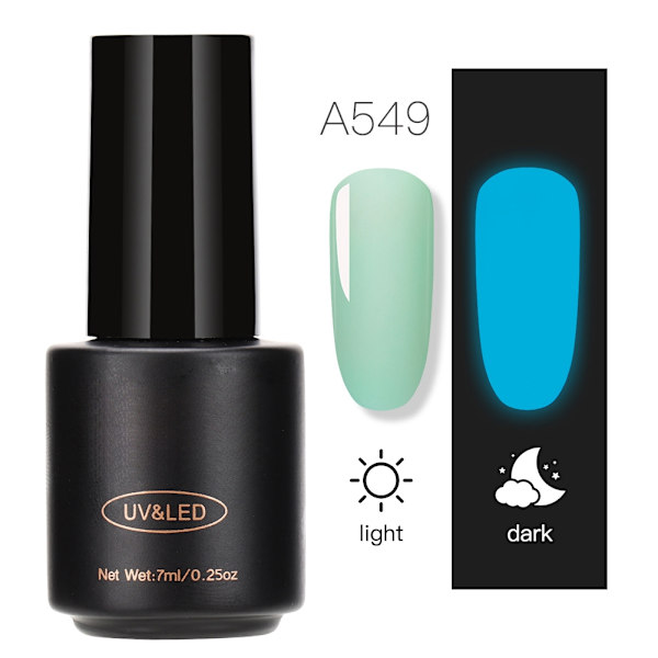 Hohtava Kynsilakkagel UV-geeli Nopea Väri Upotettava Gel-lakka Manikyyri Työkalu 8ml (A549)
