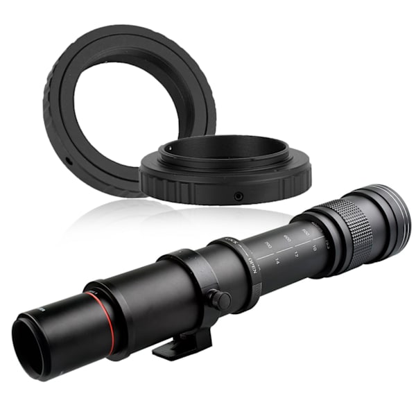 T2-OM Teleskop Omvänd Objektiv T2 för 4/3 Adapter Ring för Olympus E-600 E-510 E-500 E-450 E-5