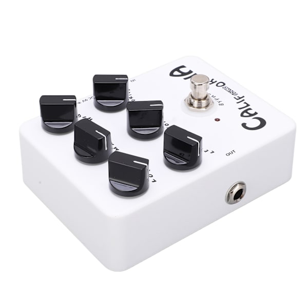 Högtalarsimulator Effektpedal Metall Vit Elgitarr Pedaler JF-15 Full Distortion