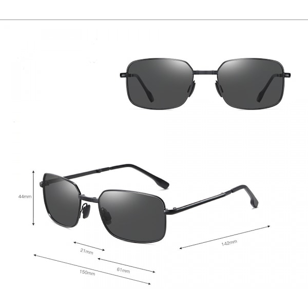 Metal Alloy Frame Folding Compact Pocket Aviator Solbriller