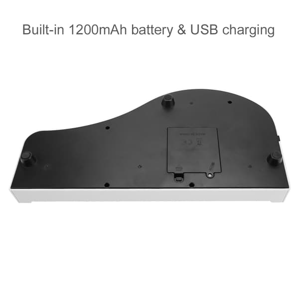 Barn Digital USB-driven 31 tangenter tangentbord Bluetooth elektronisk leksak Mini Piano (Vit)