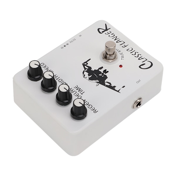 Gitarr Effekt Pedal Metallic Flanger Ljud Snabb Vibrato Elektrisk True Bypass JF‑07