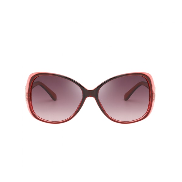 Vintage Cat's Eye Solbriller Til Kvinder 100% UV-beskyttelse Klassisk Retro Designer Style, Rød-1