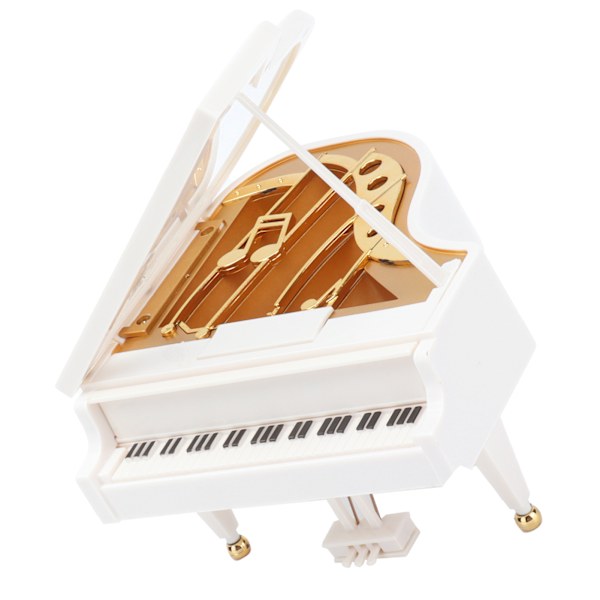 Musikkboks Mini Retro Klassisk Piano Roterende Trekantet Musikboks for Hjemmebord Dekorasjon Ornament Gave