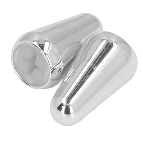 2 st gitarr pickup switch caps 3-vägs 5-vägs vippströmbrytare knopp ersättning för ST TL stil elgitarrer silver