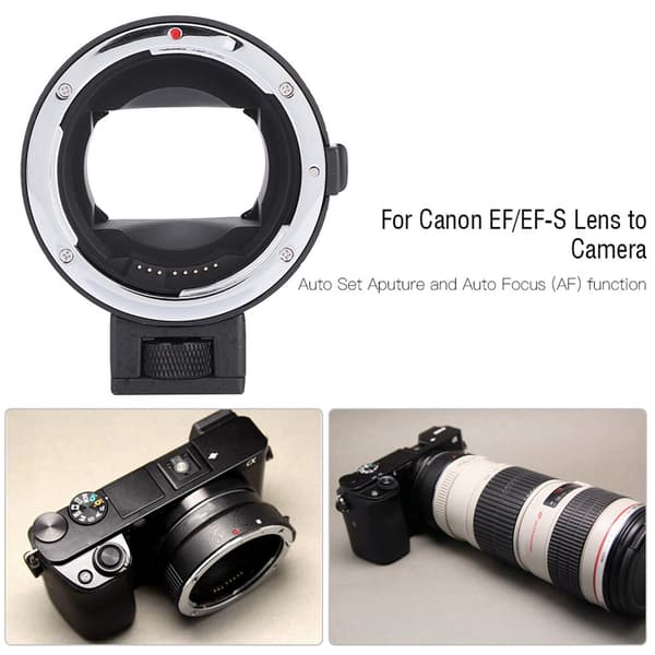 Profesjonell autofokus EFNEX II objektivadapter for EF EFS-objektiv til E-mount-kamera