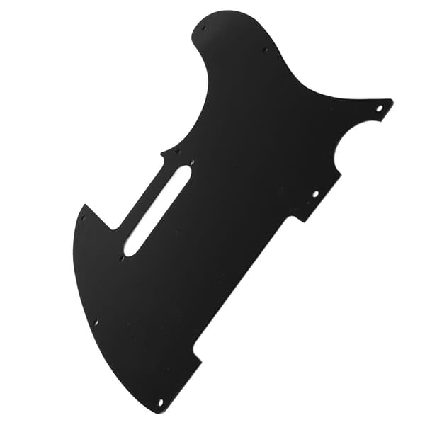 Elektrisk gitarr plektrumskydd Hög styrka Repskyddad aluminiumlegering Front gitarrskyddsplatta Svart