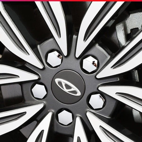 Chery Tiggo 8PLUS 5X3 7 5 Arrizo 5 M7 GX bildäckshjulkapsel dekorativ hjulskruv (silver hexagon 20 leveransverktyg)