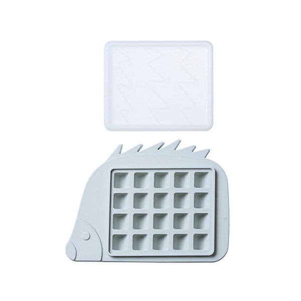 2PCS Animal Frozen Ice Block Silicone Ice Grid with Cover Ice Box Mold Small Ice Block Box Ice Bag