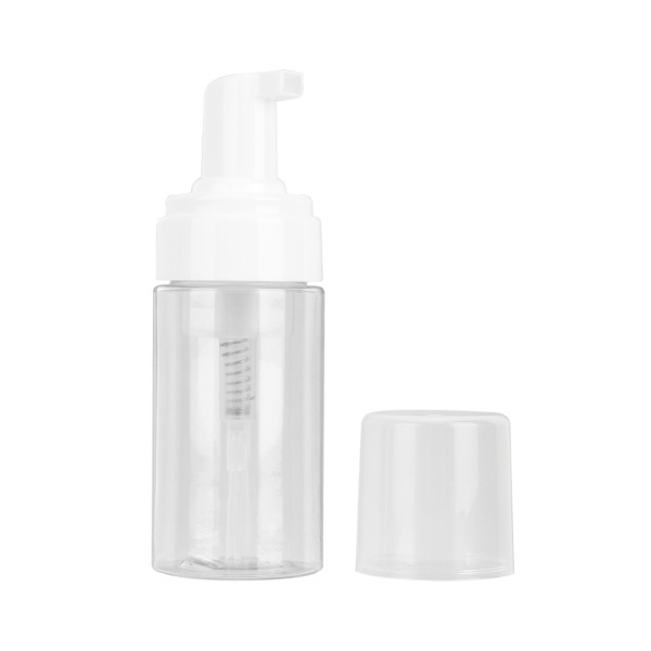 Bärbar Mousse Skummande Tom Flaska Påfyllningsbar Resedispenser Behållare (Pump Huvud Vit))