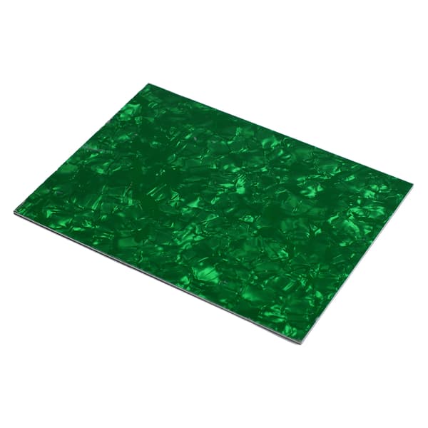 Gitarr plektrumskydd PVC celluloid bärbar elektrisk bas rep platta bakplåt ark grön pärla