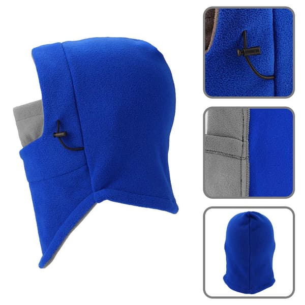 Barns skidmask - Vindtät och varm vintermössa med ullfoder, justerbar för både pojkar och flickor blue
