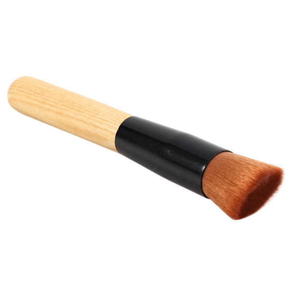 Kosmetiska borstar set tandborste smink rouge foundation borste & puderpuff & canvas väska