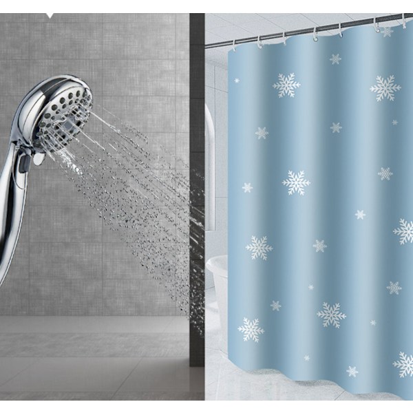 Lumikide Shower Curtain Talvi Valkoinen Hopea Suuret ja Pienet Lumikiteet Kylpyhuoneen Verho Joulu Tausta Koti Kylpyhuoneen Sisustus 31\"x71\"