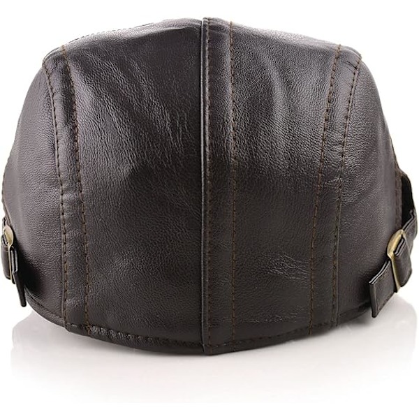 Mænds Beret Hat Bomuld Spænde Justerbar Newsboy Hat Cabbie Gatsby Cap